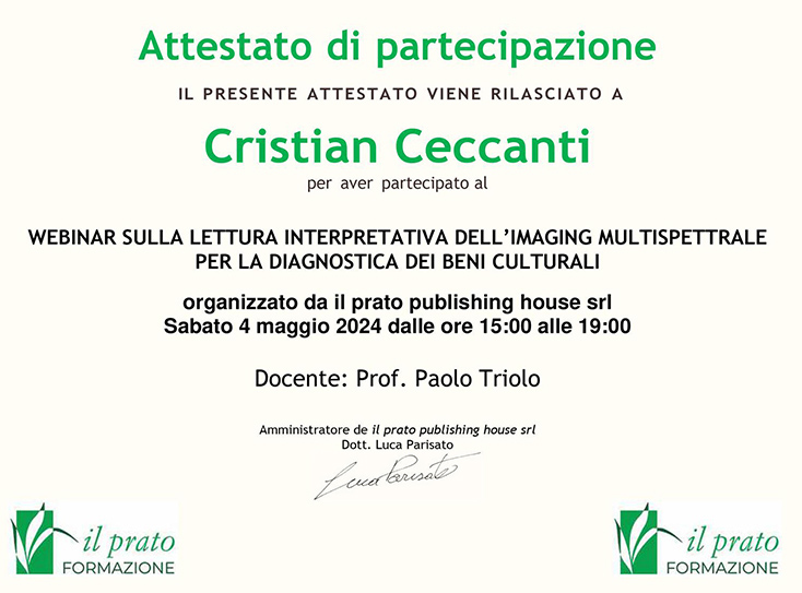 interpretazione risultati imaging multispettrale